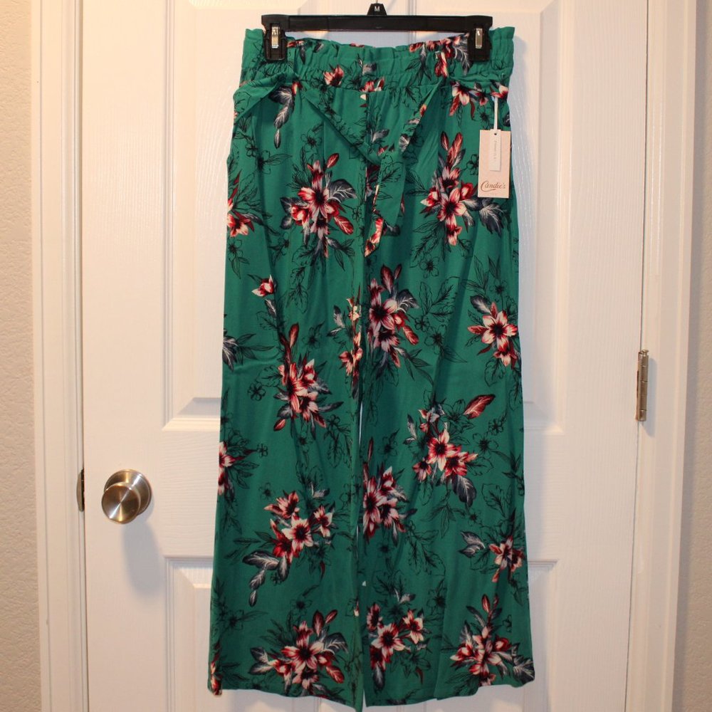 Candie's Floral Paper Bag Pants
